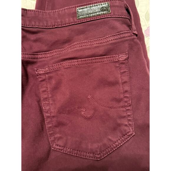 Adriano Goldschmied The Prima Burgundy Jeans, Size 27R - Picture 3 of 5
